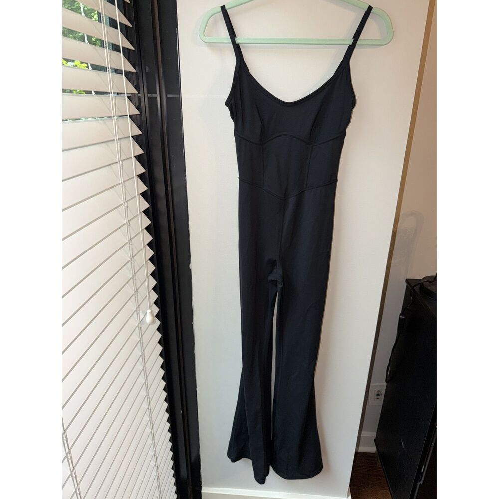 JoyLab XS Black Athletic Jumpsuit Flare Bottoms